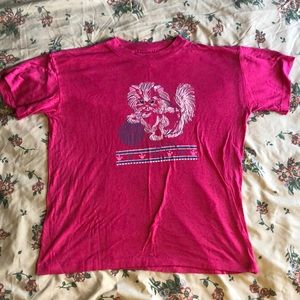 Cute vintage pink cat t-shirt